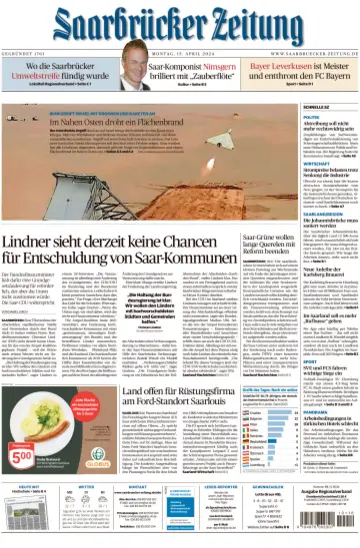 Saarbruecker Zeitung - 15 Apr 2024