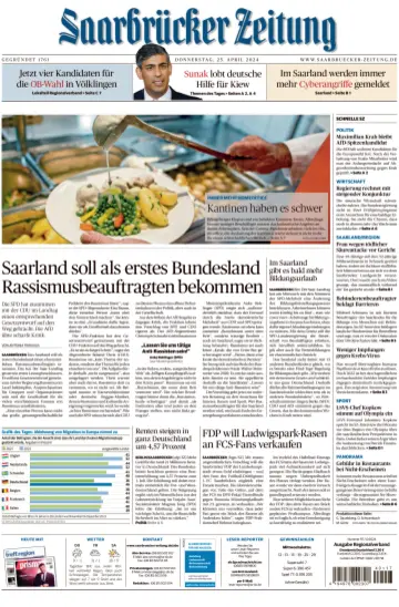 Saarbrücker Zeitung - 25 4月 2024