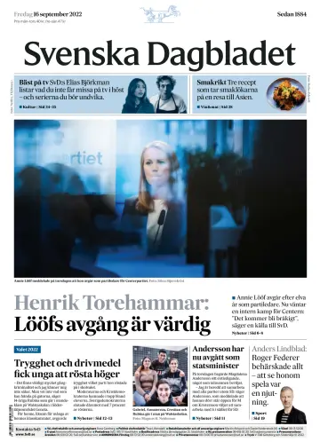 Svenska Dagbladet - 16 MFómh 2022