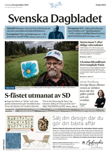 Svenska Dagbladet - 18 MFómh 2022