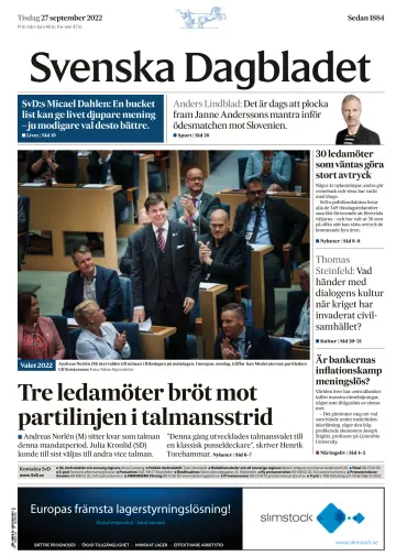 Svenska Dagbladet - 27 MFómh 2022