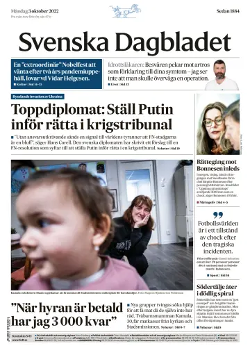 Svenska Dagbladet - 3 Hyd 2022