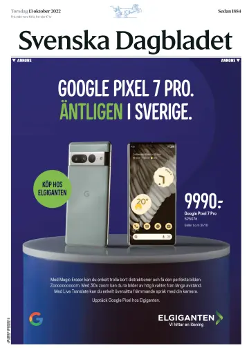 Svenska Dagbladet - 13 Hyd 2022