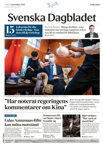 Svenska Dagbladet - 01 ноя. 2022