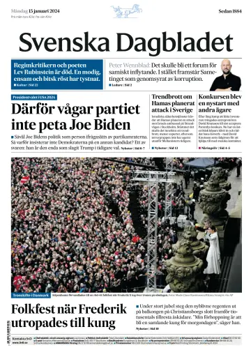 Svenska Dagbladet - 15 Ion 2024