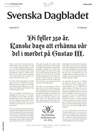 Svenska Dagbladet - 27 Chwef 2024