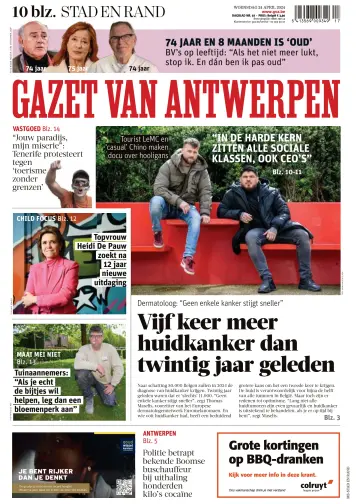 Gazet van Antwerpen Stad en Rand - 24 4월 2024
