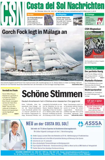 Costa del Sol Nachrichten - 30 Oct 2014