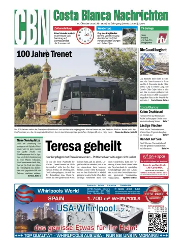 Costa Blanca Nachrichten - 24 Oct 2014