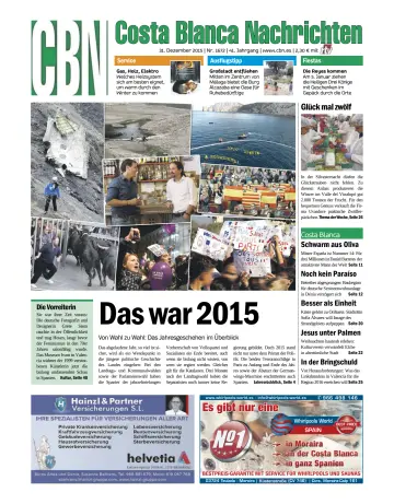 Costa Blanca Nachrichten - 1 Jan 2016