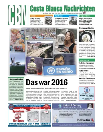Costa Blanca Nachrichten - 30 Dec 2016
