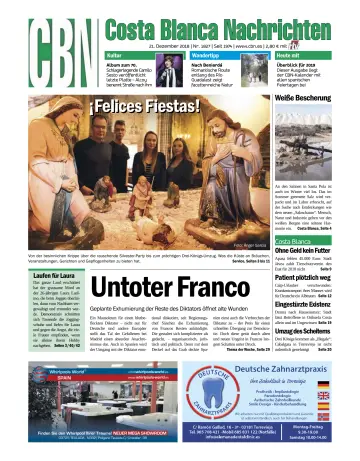 Costa Blanca Nachrichten - 21 Dec 2018