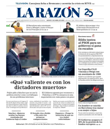 La Razón (Madrid) - 11 Apr. 2024