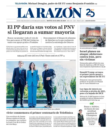 La Razón (Madrid) - 16 avr. 2024