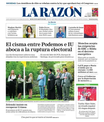 La Razón (Nacional) - 25 agosto 2022