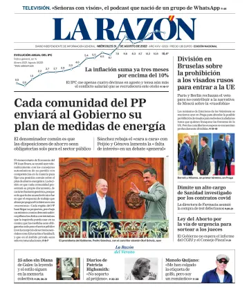 La Razón (Nacional) - 31 agosto 2022