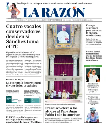La Razón (Nacional) - 05 sept. 2022