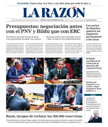 La Razón (Nacional) - 23 sept. 2022