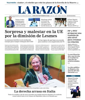 La Razón (Nacional) - 26 sept. 2022