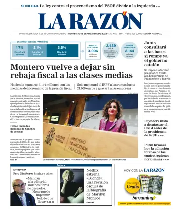 La Razón (Nacional) - 30 sept. 2022
