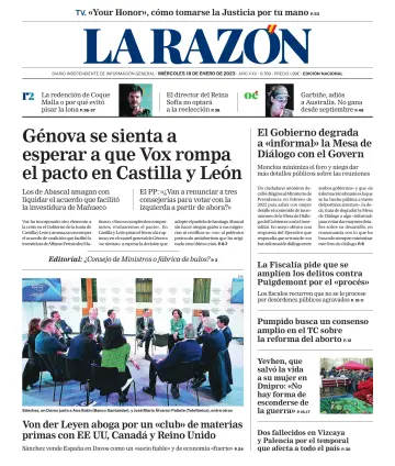 La Razón (Nacional) - 18 Jan 2023