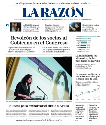 La Razón (Nacional) - 25 enero 2023