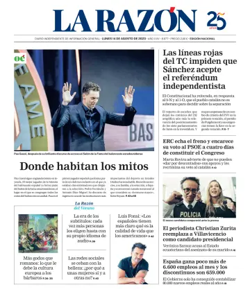 La Razón (Nacional) - 14 agosto 2023