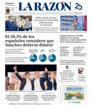 La Razón (Nacional) - 27 abril 2024