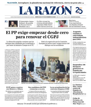 La Razón (1ª Edición) - 27 Dec 2023