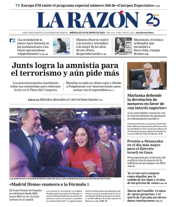 La Razón (1ª Edición) - 24 Jan 2024