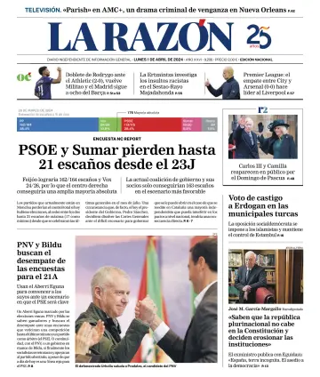 La Razón (1ª Edición) - 1 Apr 2024
