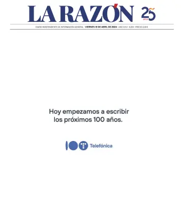 La Razón (1ª Edición) - 19 abr. 2024
