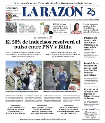 La Razón (1ª Edición) - 21 Apr. 2024