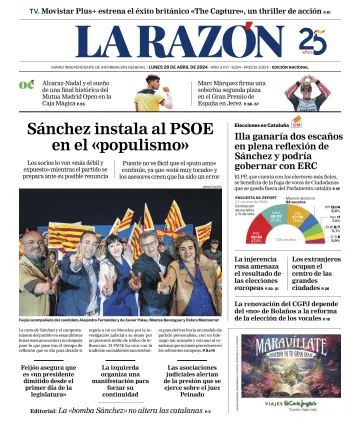 La Razón (1ª Edición) - 29 abril 2024