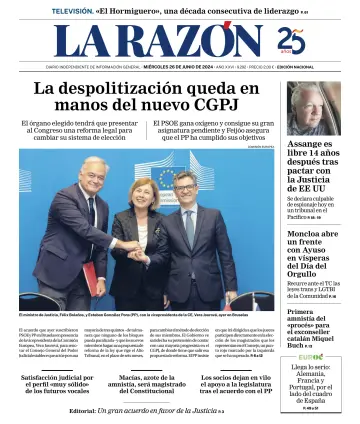 La Razón (1ª Edición) - 26 Juni 2024