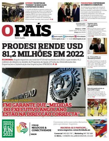 OPais (Angola) - 27 Nis 2023