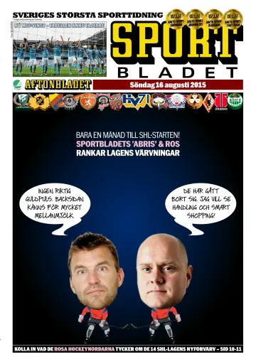 Sportbladet - 16 Aug 2015