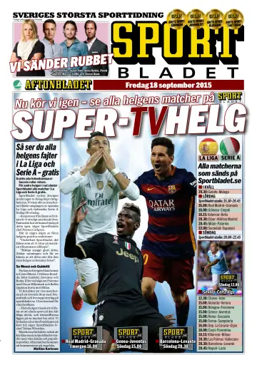 Sportbladet - 18 Sep 2015