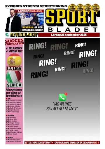 Sportbladet - 26 Sep 2015