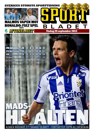 Sportbladet - 29 Sep 2015