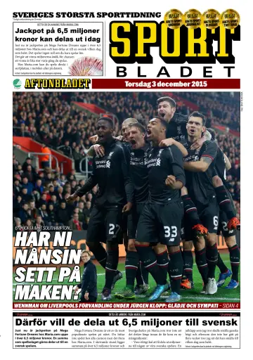 Sportbladet - 3 Dec 2015