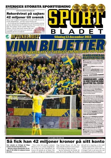 Sportbladet - 13 Dec 2015