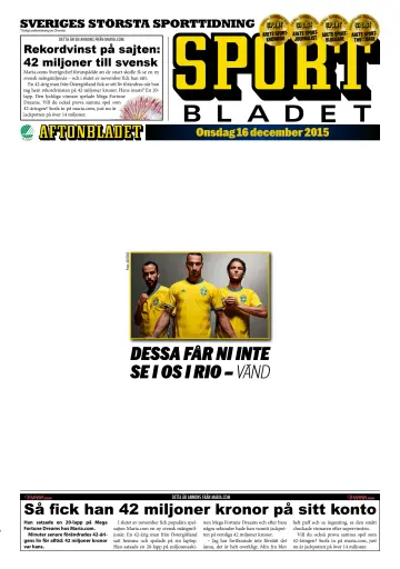 Sportbladet - 16 Dec 2015