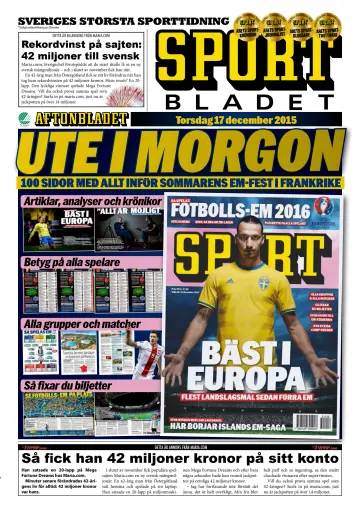 Sportbladet - 17 Dec 2015