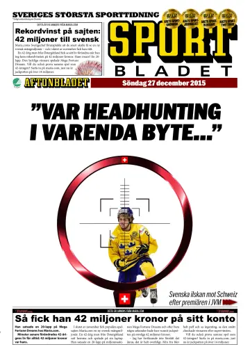 Sportbladet - 27 Dec 2015