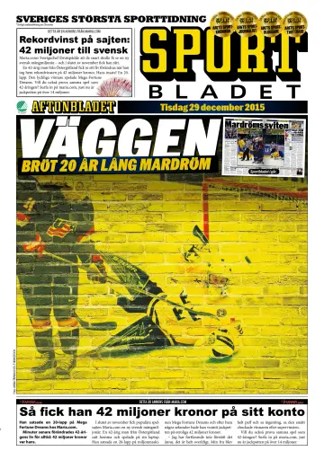 Sportbladet - 29 Dec 2015