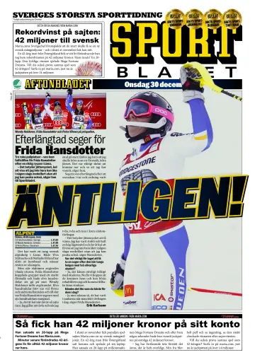 Sportbladet - 30 Dec 2015