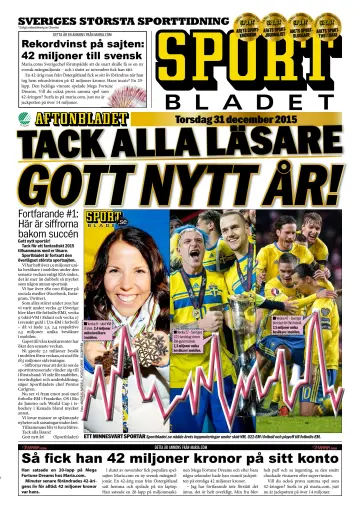 Sportbladet - 31 Dec 2015