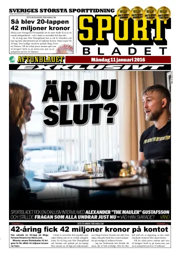 Sportbladet - 11 Jan 2016