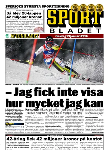 Sportbladet - 13 Jan 2016